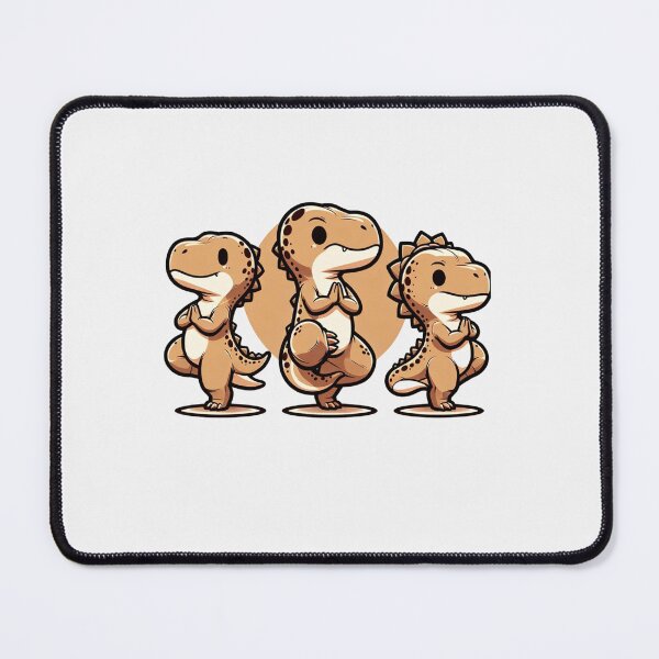Item preview, T-Rex tries Yoga  designed and sold by figouraArtstic.