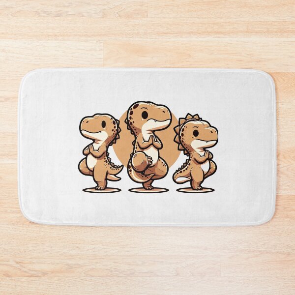 Item preview, T-Rex tries Yoga  designed and sold by figouraArtstic.