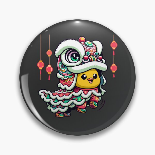 Item preview, Cute Duck in Lion Dance Costume Dancing designed and sold by merchloh128.