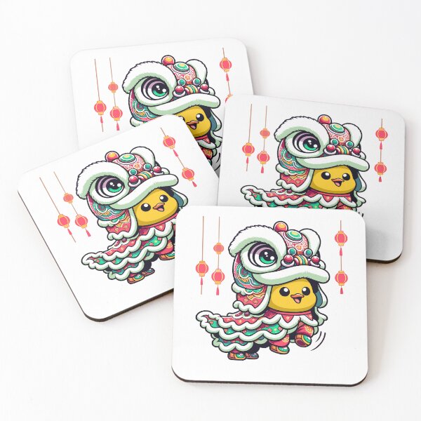 Item preview, Cute Duck in Lion Dance Costume Dancing designed and sold by merchloh128.