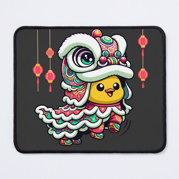 Item preview, Cute Duck in Lion Dance Costume Dancing designed and sold by merchloh128.