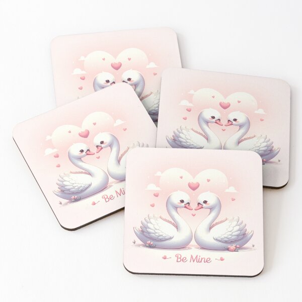 Item preview, Swan Embrace: A Valentine's Heart designed and sold by SrijanaByAnu.
