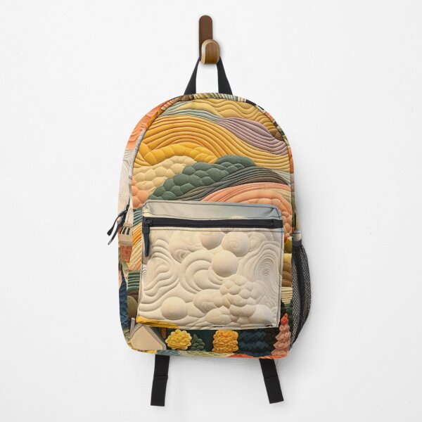 Item preview, Quilted Art - Countryside Farm with Rolling Hills designed and sold by HausKatz.