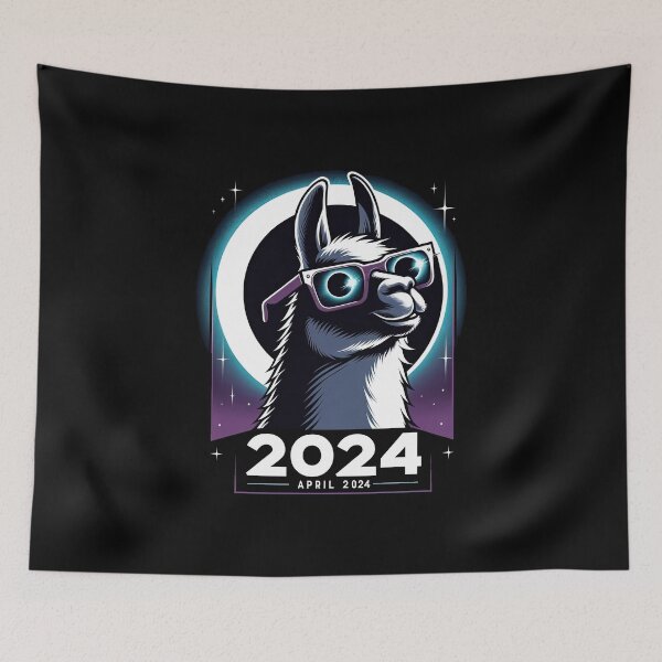 Item preview, 2024 Solar Eclipse Shirt Llama Wearing Solar Eclipse Glasses T-Shirt designed and sold by MAPDDesigns.
