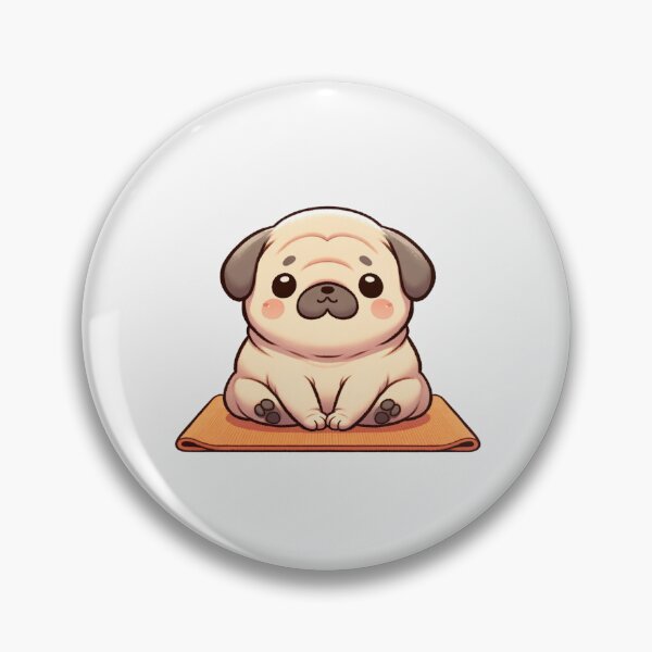 Artikelvorschau, Molliger Mops im Zen entworfen und verkauft von figouraArtstic.