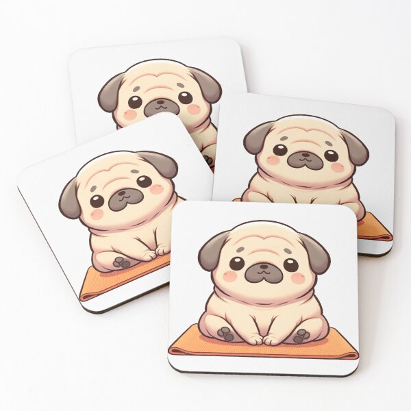 Item preview, Chubby Pug in Zen designed and sold by figouraArtstic.