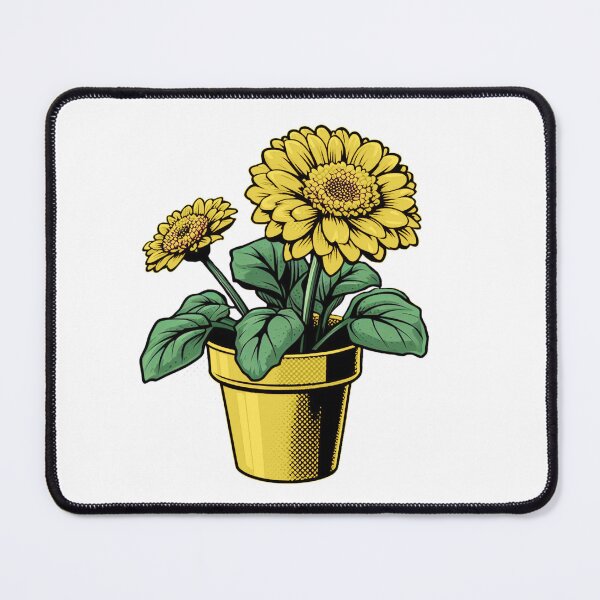 Item preview, Yellow Potted Flowers Illustration designed and sold by TitanWear.