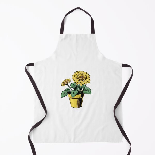 Item preview, Yellow Potted Flowers Illustration designed and sold by TitanWear.