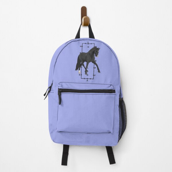 Item preview, Warmblood Half Pass with Dressage Arena in Background designed and sold by DappledMoon.