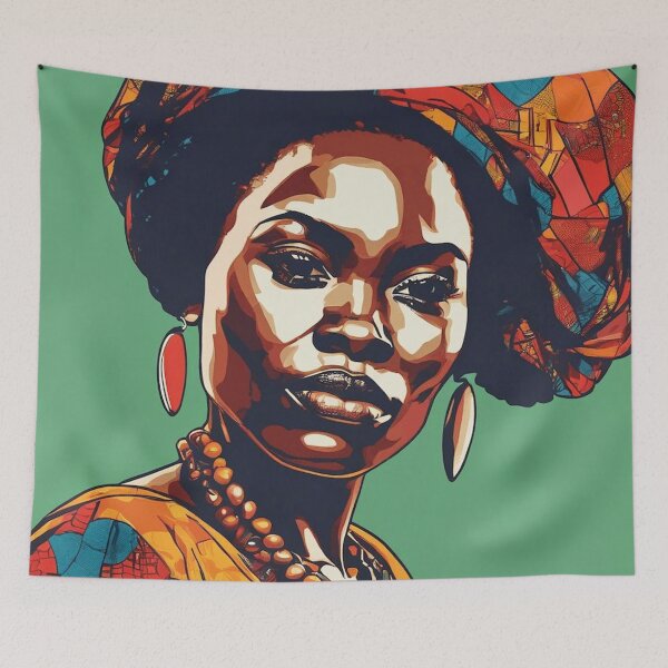 Item preview, Kaya Pop Art Portrait designed and sold by Yzakreativ.