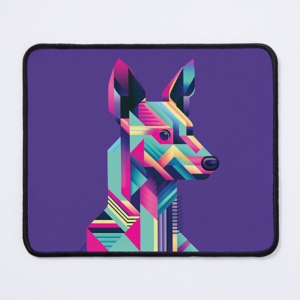 Item preview, Colorful Geometric Dog Head, Vibrant Abstract Art Design designed and sold by KaleidoNest.