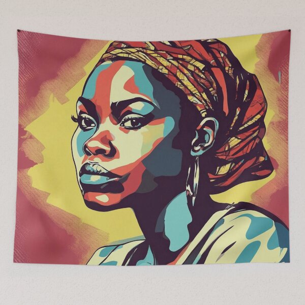 Item preview, Zainab Pop Art Portrait designed and sold by Yzakreativ.