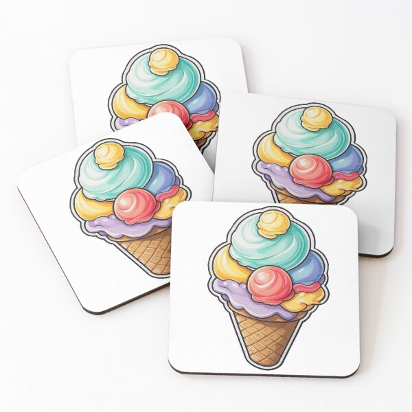 Item preview, Colourful summer ice cream designed and sold by Fun and Amazing Designs.