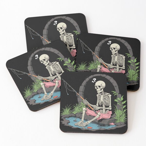 Item preview, Preppy Skeleton Fishing Forever designed and sold by euGeneral.