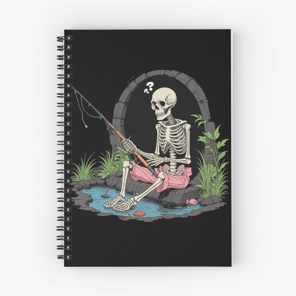Item preview, Preppy Skeleton Fishing Forever designed and sold by euGeneral.