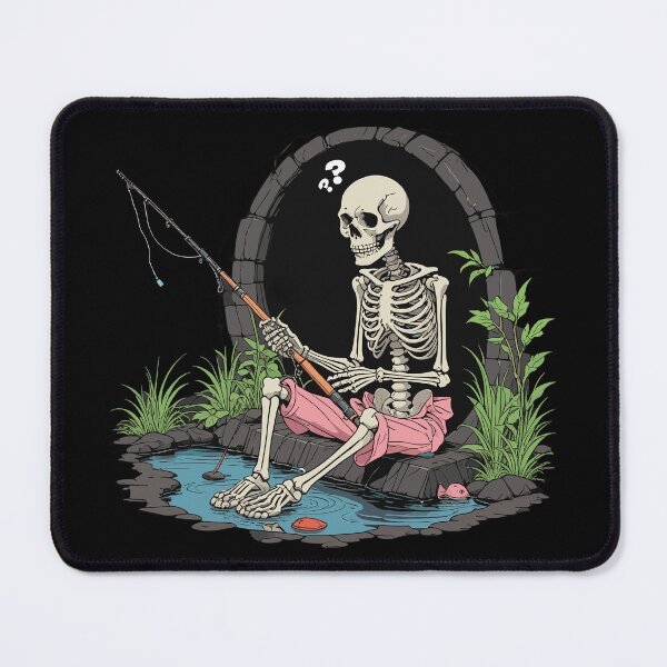 Item preview, Preppy Skeleton Fishing Forever designed and sold by euGeneral.