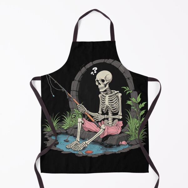 Item preview, Preppy Skeleton Fishing Forever designed and sold by euGeneral.