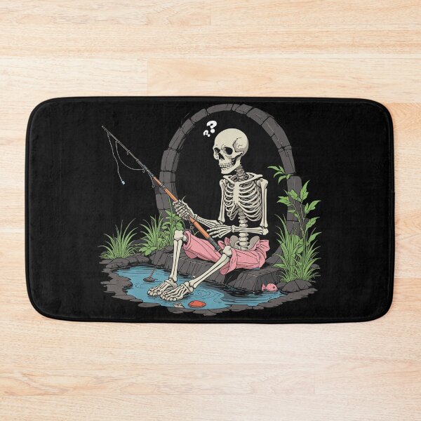Item preview, Preppy Skeleton Fishing Forever designed and sold by euGeneral.