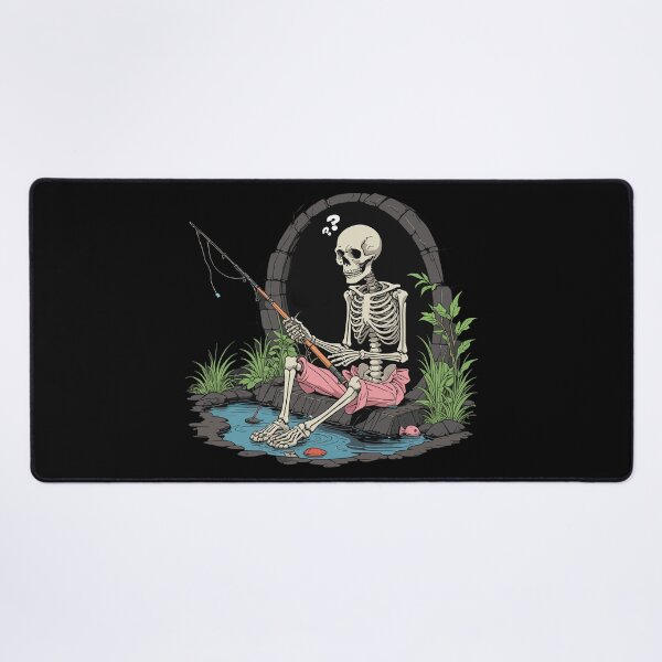 Item preview, Preppy Skeleton Fishing Forever designed and sold by euGeneral.