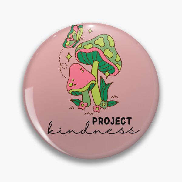 Item preview, Project Kindness - Retro Be Kind, Retro Hippie Mushrooms designed and sold by abeautifulife.