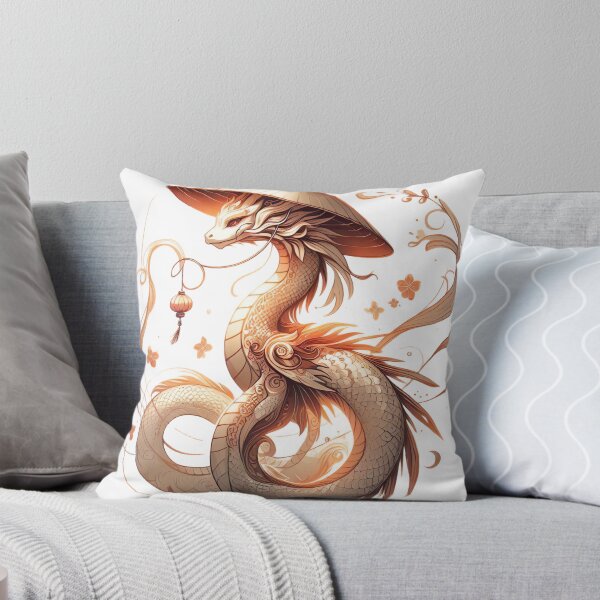 Item preview, "Elegant Dragon in Ao Dai: New Year Celebration Vector Graphic on White Background" designed and sold by Huycao211.