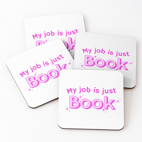 Item preview, My job is just book for writers, authors, librarians, editors, publishing, grad students, academics, english major, bookstore, pink design designed and sold by StudyPuff.