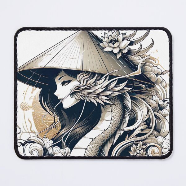 Item preview, "Elegant Dragon in Ao Dai: New Year Celebration Vector Graphic on White Background" designed and sold by Huycao211.