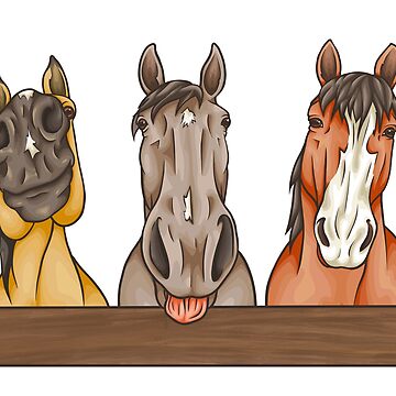 Artwork thumbnail, The Three Equine Amigos by smoothfoxill
