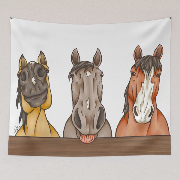 Item preview, The Three Equine Amigos designed and sold by smoothfoxill.