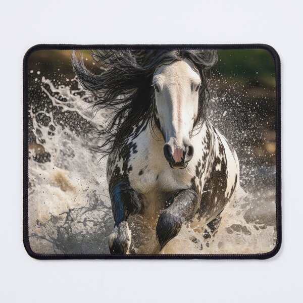 Item preview, Irish Cob Galloping through Water designed and sold by Elisabeth Lucas.