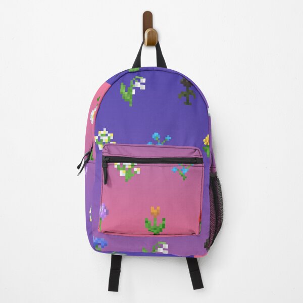 Item preview, Minecraft Flower Pattern with Purple Pink Sunset designed and sold by Pixel and Paintbrush.