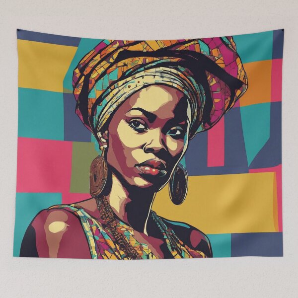Item preview, Samira Pop Art Portrait designed and sold by Yzakreativ.