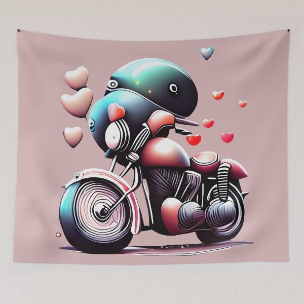 Item preview, Romantic Motorcycle Love designed and sold by Astralia.