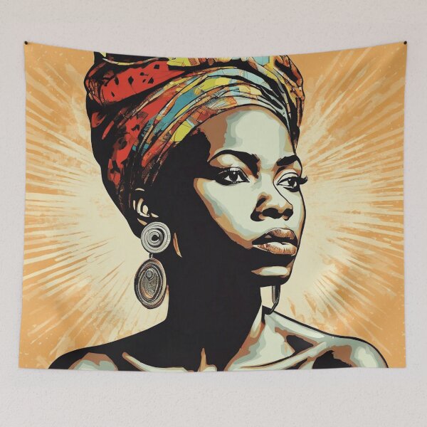 Item preview, Afiya Pop Art Portrait designed and sold by Yzakreativ.