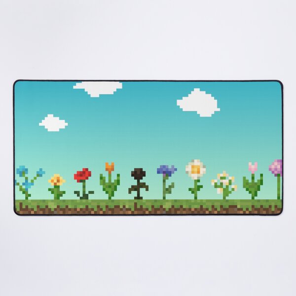 Aperçu de l'œuvre Minecraft Fleurs Vintage créée et vendue par Pixel and Paintbrush.