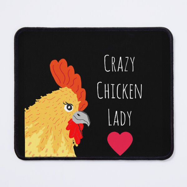 Item preview, Crazy Chicken Lady Heart Design designed and sold by PosieBB.