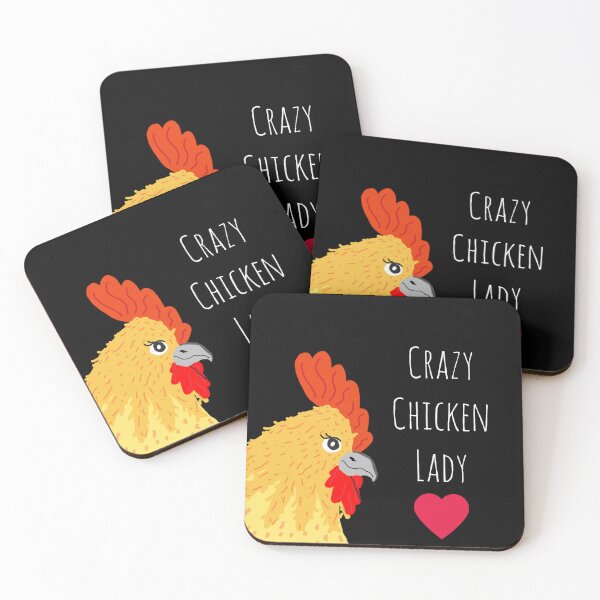 Item preview, Crazy Chicken Lady Heart Design designed and sold by PosieBB.