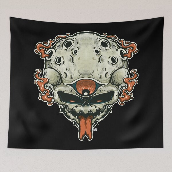 Item preview, moon skull designed and sold by behold27.