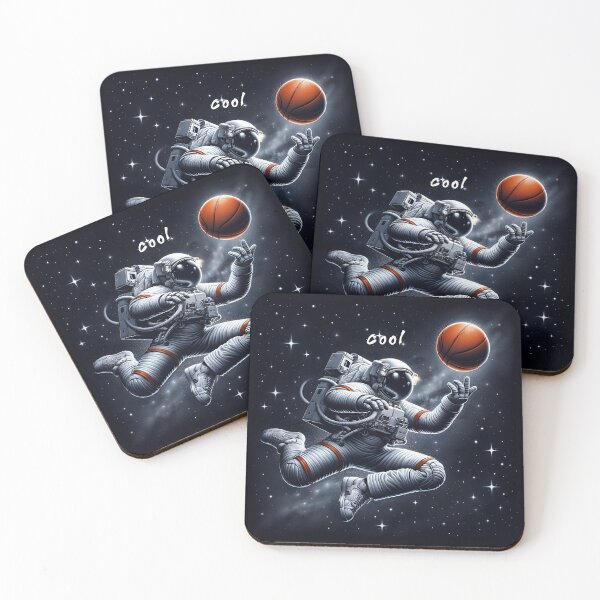 Item preview, Cosmic Basketball Astronaut Illustration designed and sold by inkArtistryfine.