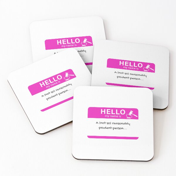 Item preview, a (not so) reasonably prudent person nametag designed and sold by annachuprun.