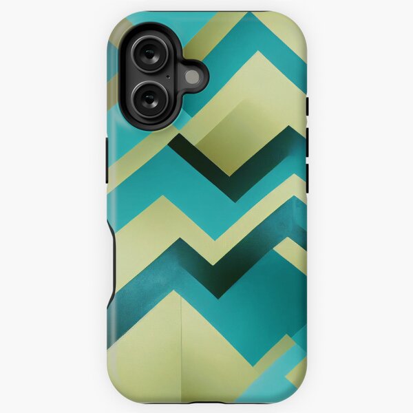 Item preview, Art Deco Pattern In Teal Blue And Yellow designed and sold by DEC02.