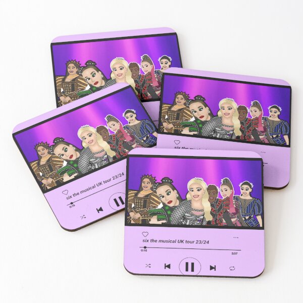 Item preview, Six the musical UK tour cast 23/24 Spotify print.  designed and sold by stagelightdsgns.