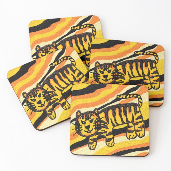 Item preview, tigers, vintage tigers  patterns, oil painting designed and sold by zzzozzo.