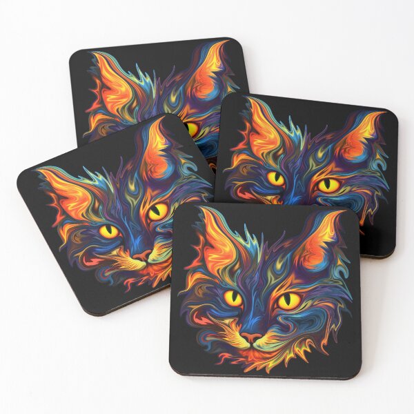 Item preview, Bicolor Cat - Cute Cat Lover Art designed and sold by Fantasy Masterpiece.