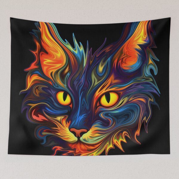 Item preview, Bicolor Cat - Cute Cat Lover Art designed and sold by Fantasy Masterpiece.