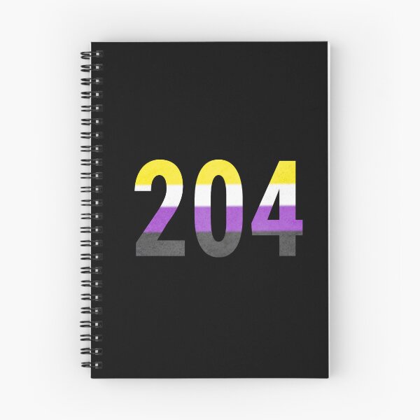 Item preview, 204 Manitoba Area Code Non Binary designed and sold by BackgroundPixel.