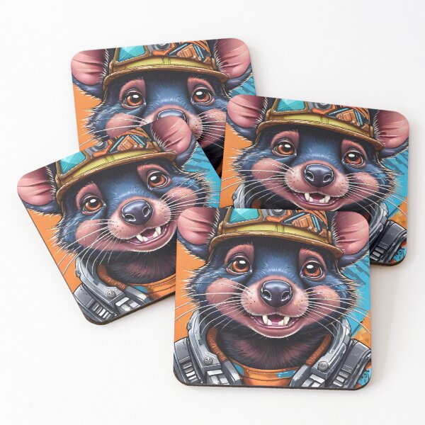 Item preview, Cute Cyborg Australian Tasmanian Devil Graffiti Art designed and sold by TheArtOfPat.