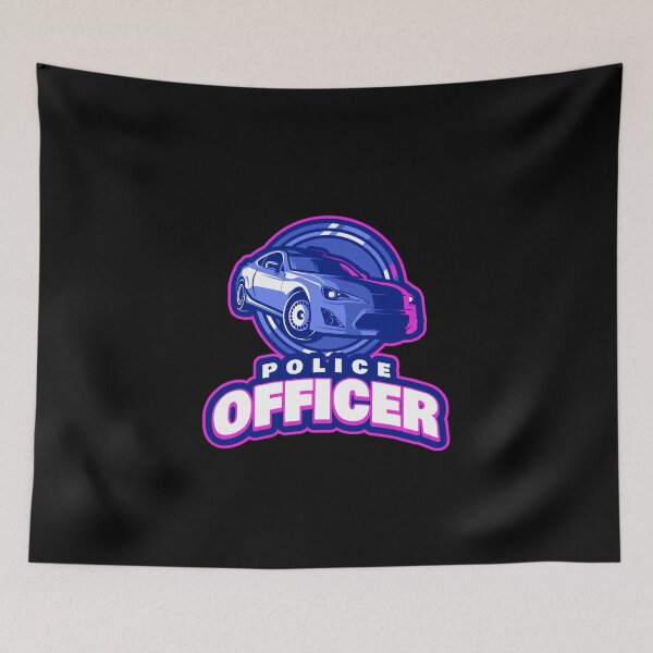 Item preview, Police Officer Design with Cool Car designed and sold by PRIVARSHU.