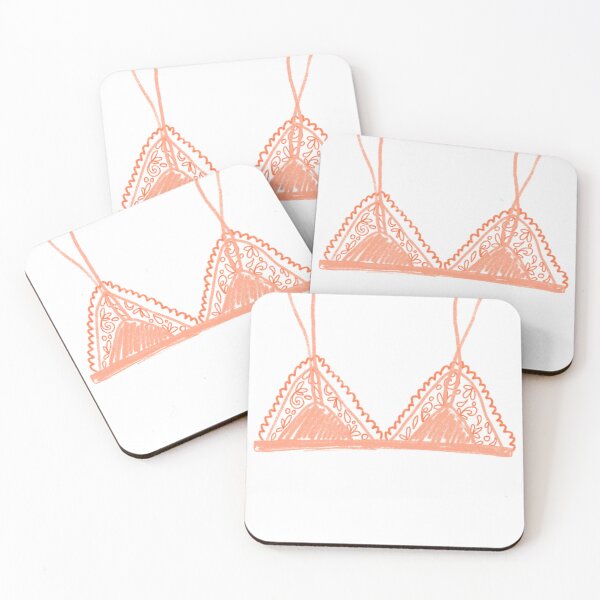 Item preview, Peach Fuzz Bra Funny Bikini Top Color of the year 2024 designed and sold by CyberArtistOne.