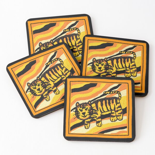 Item preview, tigers, vintage tigers  patterns, oil painting designed and sold by zzzozzo.